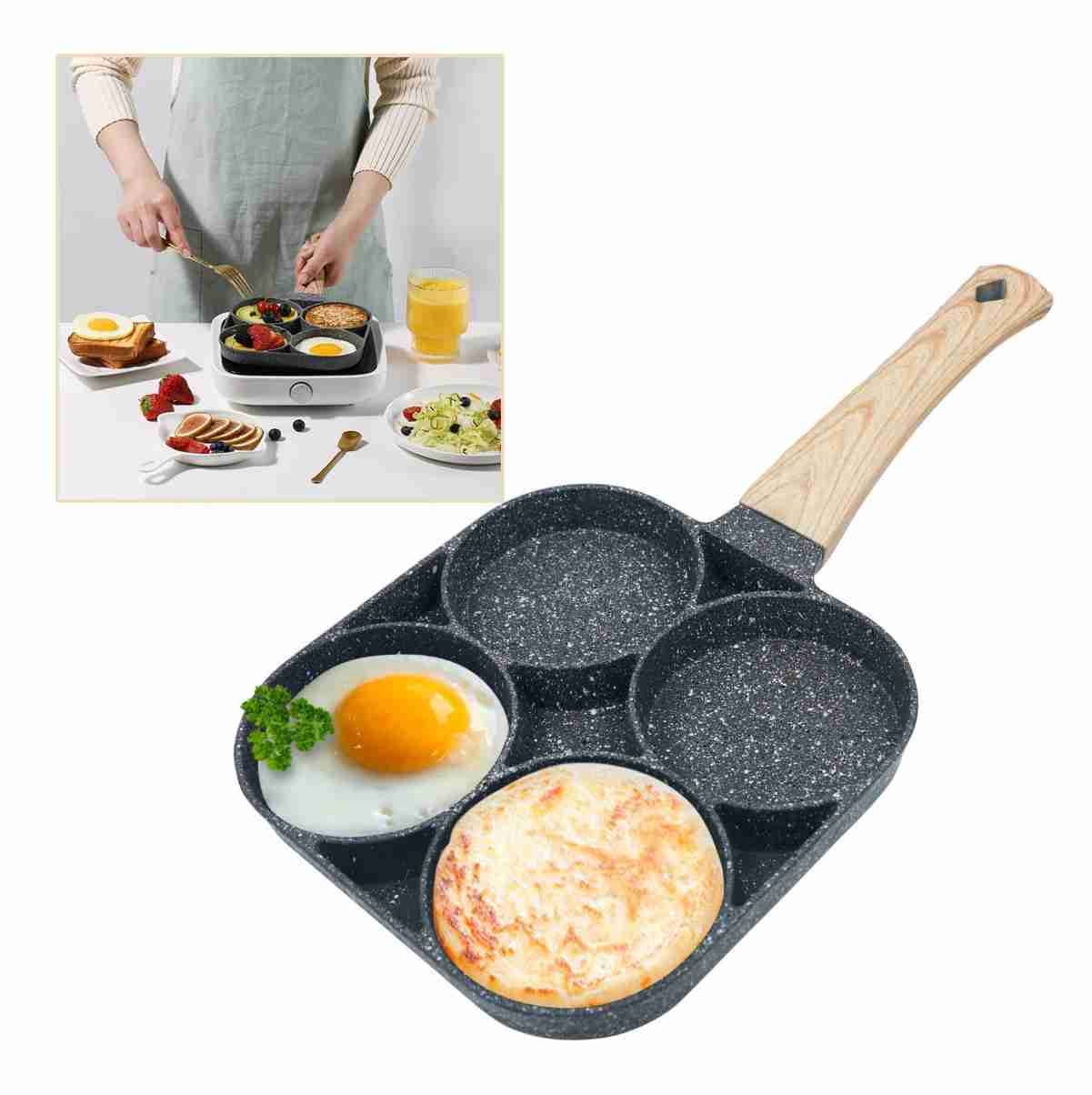 Sartén Multifunción - La Solución Inteligente para un Desayuno Eficaz
