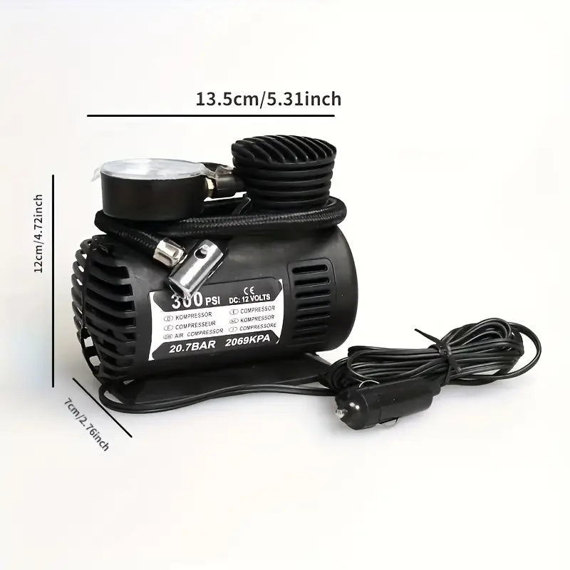 Compresor de Aire Portátil 300 PSI – Tu aliado en la carretera
