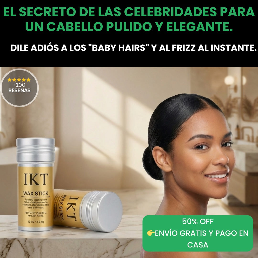 IKT Wax Stick — Peinado perfecto, sin pelitos rebeldes.