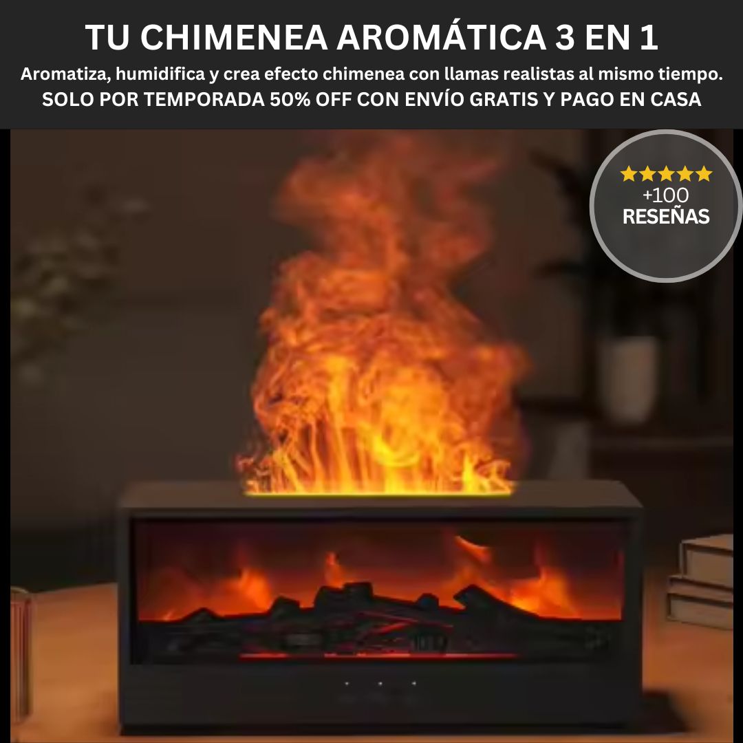 FireZen™ - Tu Chimenea Aromática 3 en 1