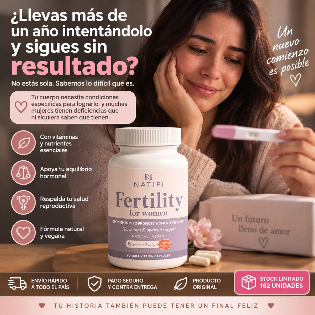 Natifi Fertility for Women — El frasco que miles de mujeres están para lograrlo