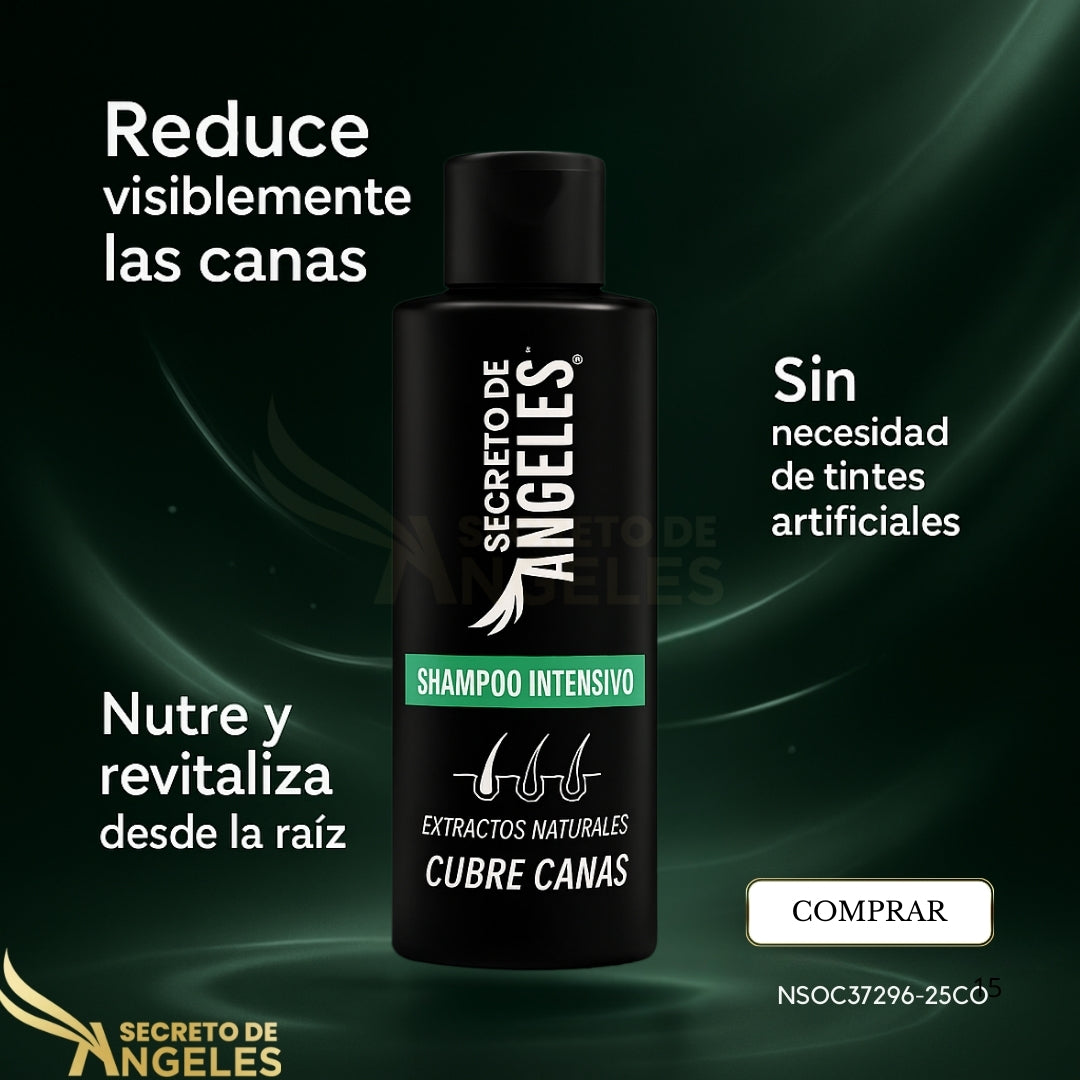 Shampoo Cubre Canas Secreto de Ángeles® – Restauración capilar con biotecnología activa + 2 obsequios