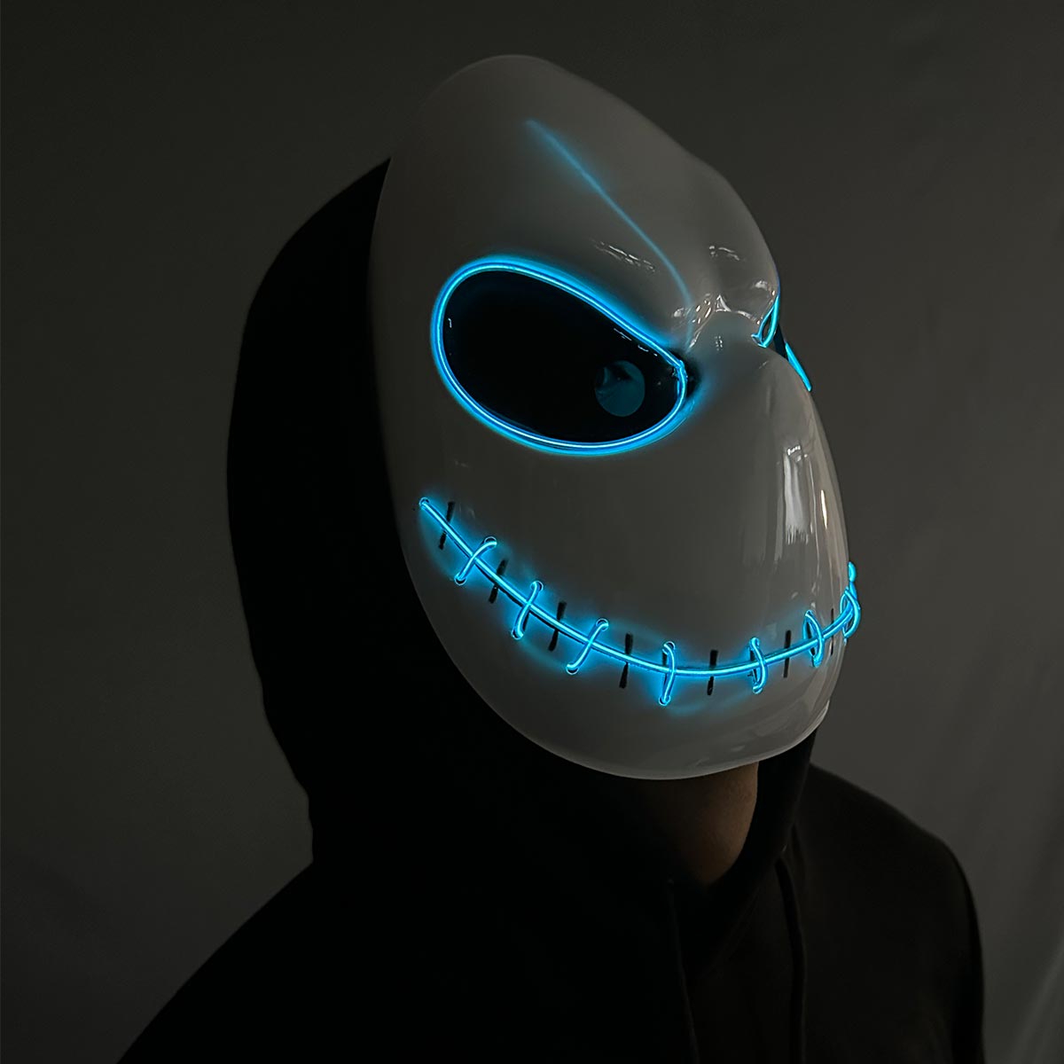 😱🎃 Máscara de Jack LED – Roba todas las miradas en Halloween 👻✨