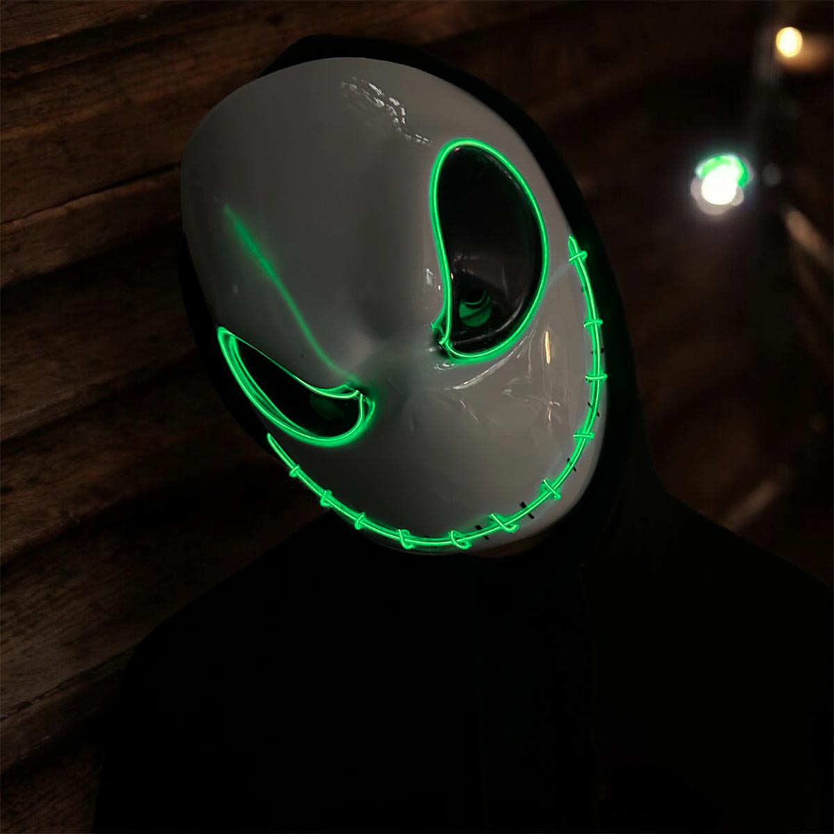 😱🎃 Máscara de Jack LED – Roba todas las miradas en Halloween 👻✨