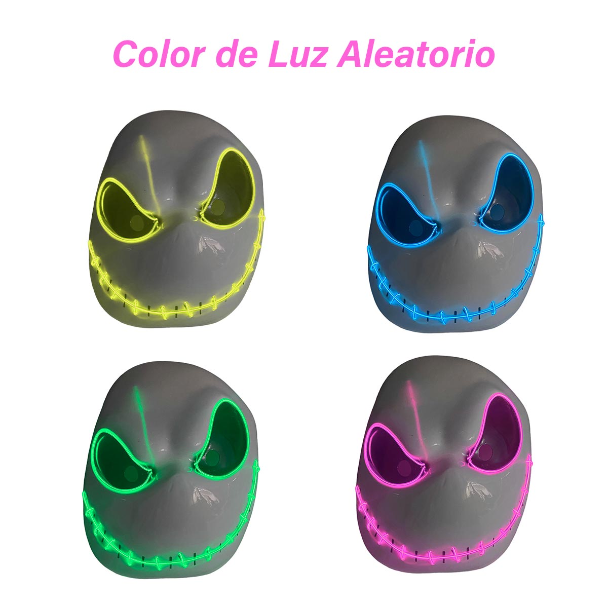 😱🎃 Máscara de Jack LED – Roba todas las miradas en Halloween 👻✨