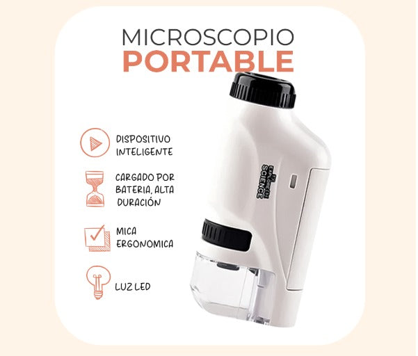 Microscopio Portátil – Tu hijo descubre el mundo real, lejos de las pantallas