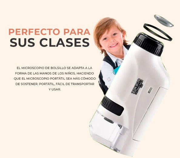 Microscopio Portátil – Tu hijo descubre el mundo real, lejos de las pantallas