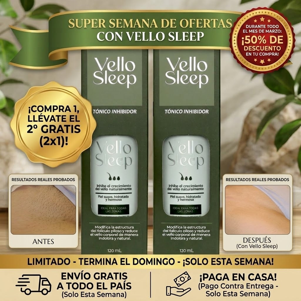 Vello Sleep 2x1 — SIN VELLOS MOLESTOS EN 3O DÍAS