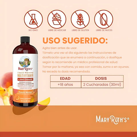 Multivitamínico Mary Ruth's® - Crecimiento del Cabello