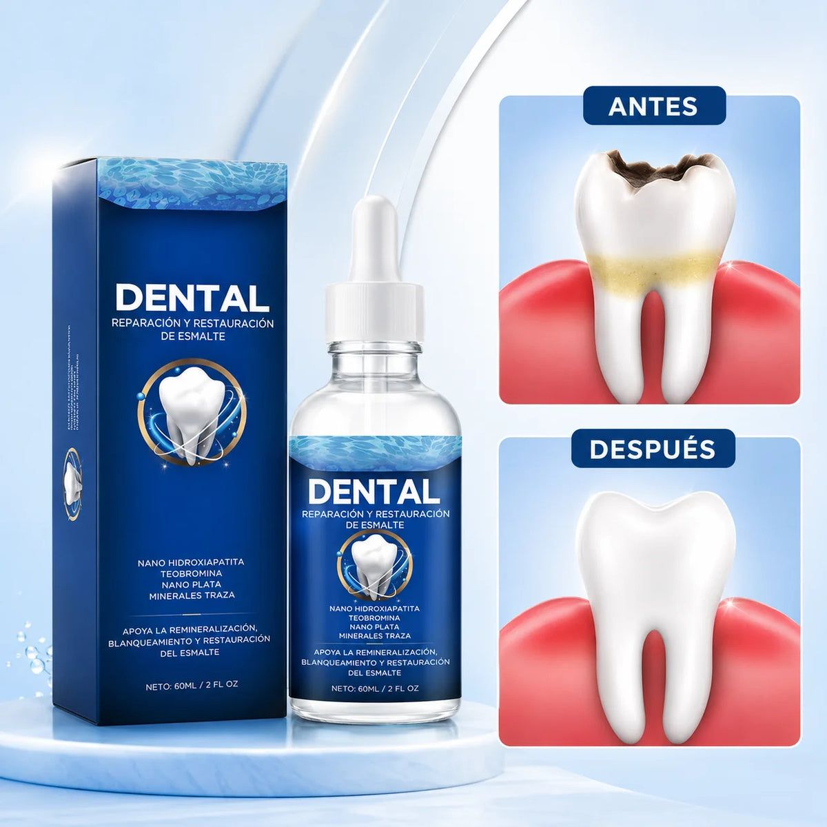 Sérum Dental Reparador: Dientes Más Fuertes en 14 Días