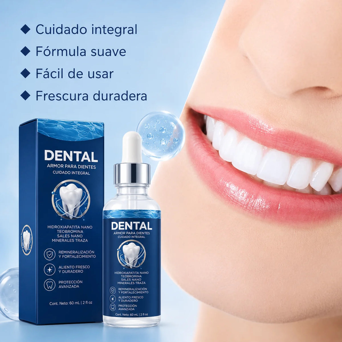 Sérum Dental Reparador: Dientes Más Fuertes en 14 Días