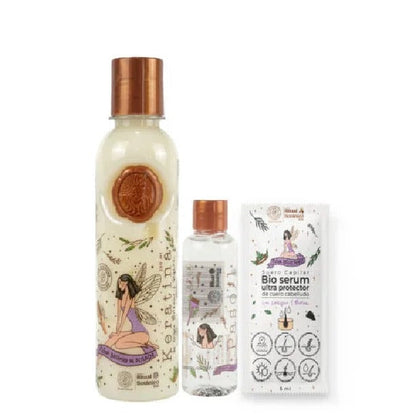 Kit Ritual Botánico para Cabellos Largos – Reduce Caída, Sella Puntas y Activa el Crecimiento