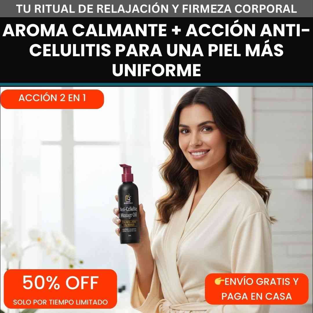 Anti-Cellulite Massage Oil® – Relaja tu cuerpo y dile adiós a la celulitis