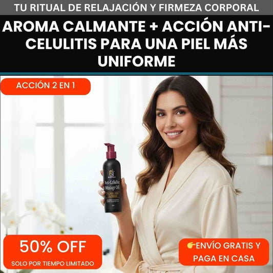 Anti-Cellulite Massage Oil® – Relaja tu cuerpo y dile adiós a la celulitis