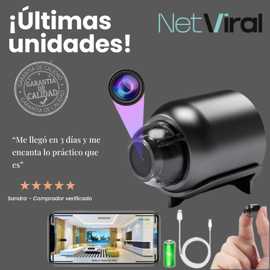 MiniCámara UltraVision™ – Seguridad en resolución 4K