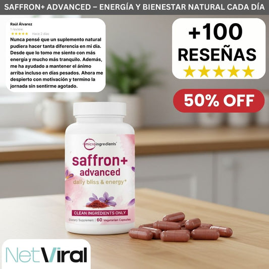 Saffron+ Advanced® – Transforma tu ánimo, tu energía y tu cuerpo