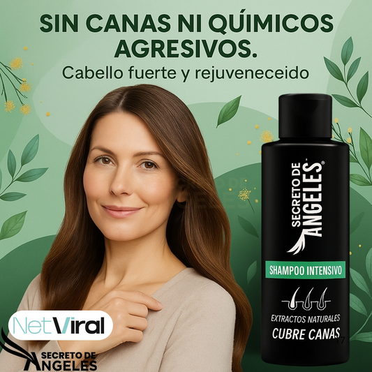 Shampoo Cubre Canas Secreto de Ángeles® – Restauración capilar con biotecnología activa
