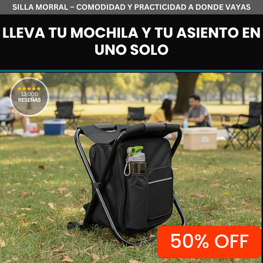 Silla Morral Plegable – Menos carga, más comodidad