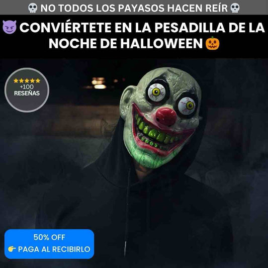 Máscara de Payaso Asesino – Aterroriza y Sé el Centro de las Miradas