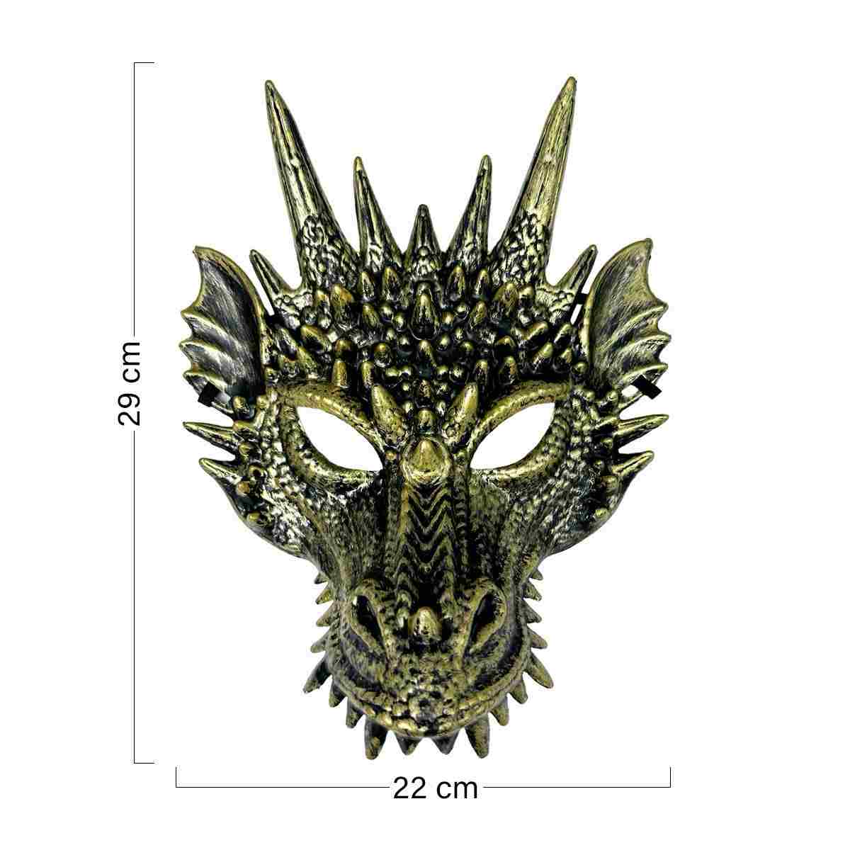 Máscara de Dragón Implacable – Transforma tu rostro en fuego y sombra