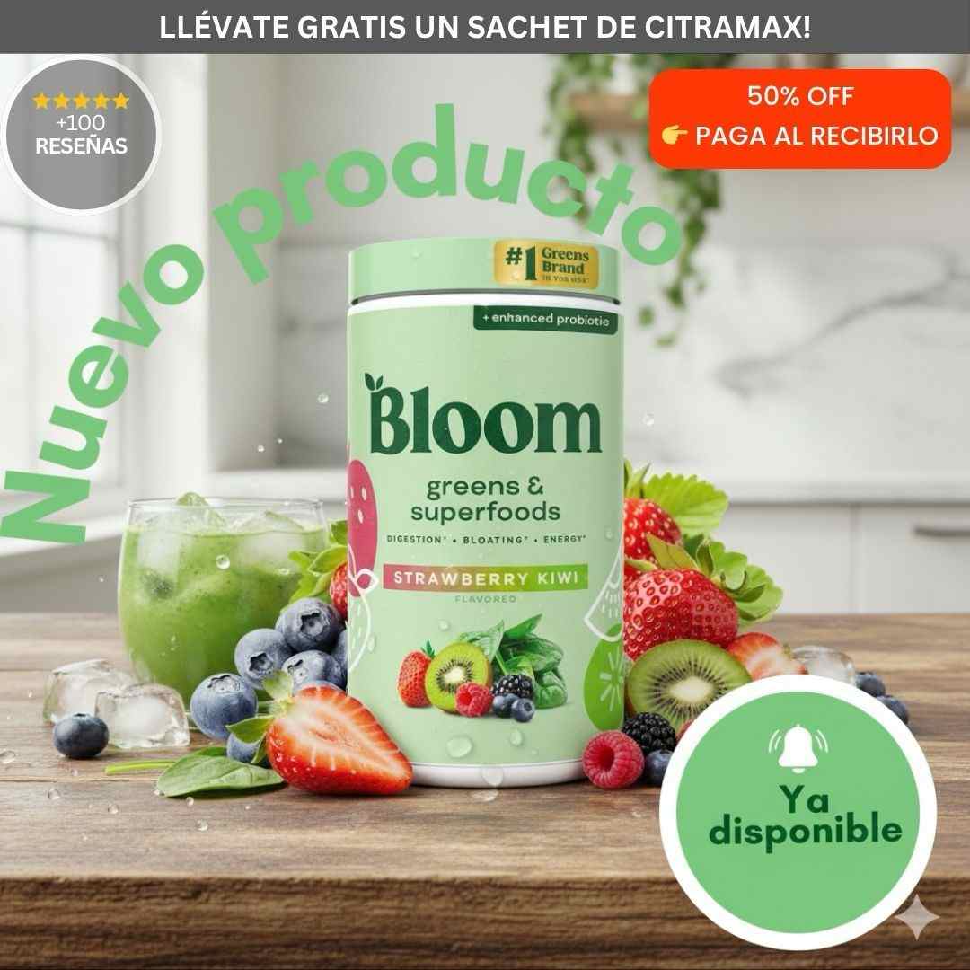 Bloom Greens — Bienestar diario + sachet Citramax GRATIS