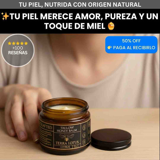 Terra Lotus Skin Revival Balm – Bálsamo nutritivo de tallow y miel para restaurar tu piel