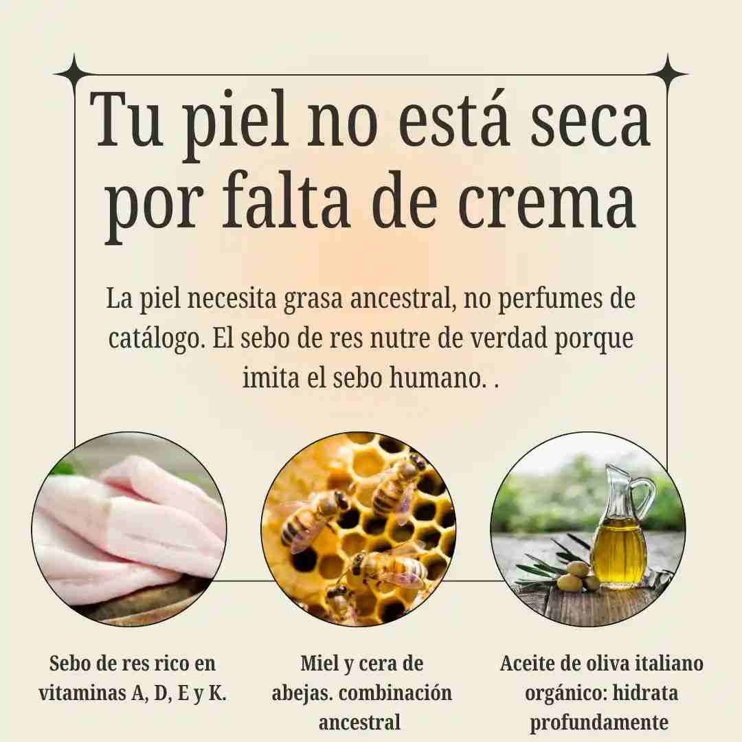 Terra Lotus Skin Revival Balm – Bálsamo nutritivo de tallow y miel para restaurar tu piel