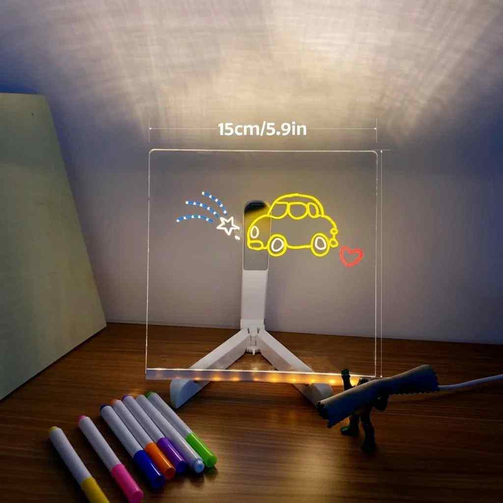Tablero Acrílico LED: Despierta tu creatividad 📚💡