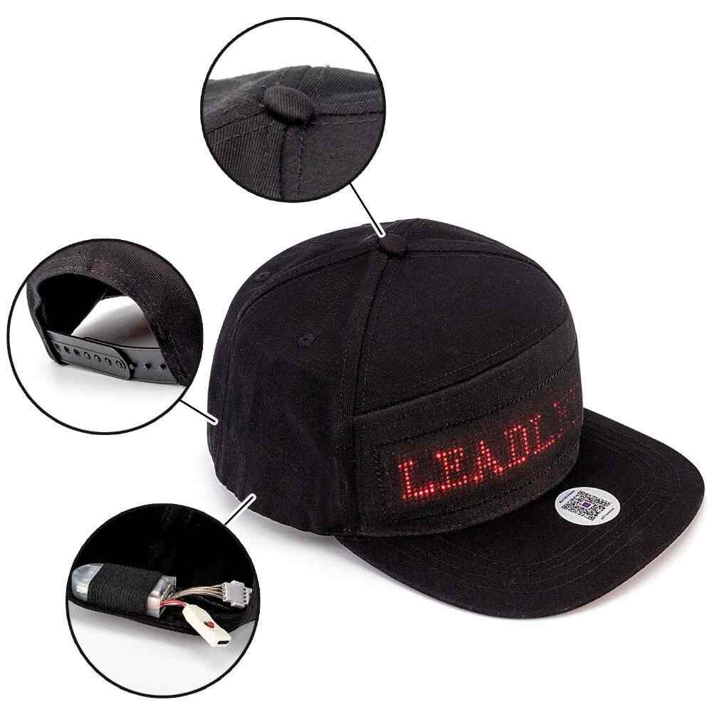 Gorra LED Smart Display – El gadget que habla por ti 🧢
