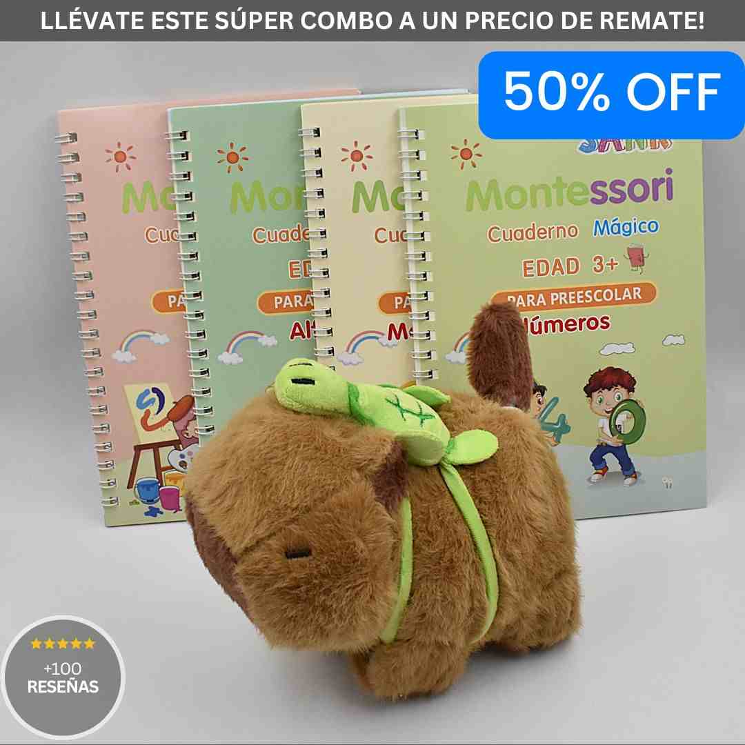 Combo Montessori + Capibara Calmante: Calma y Aprendizaje con Amor