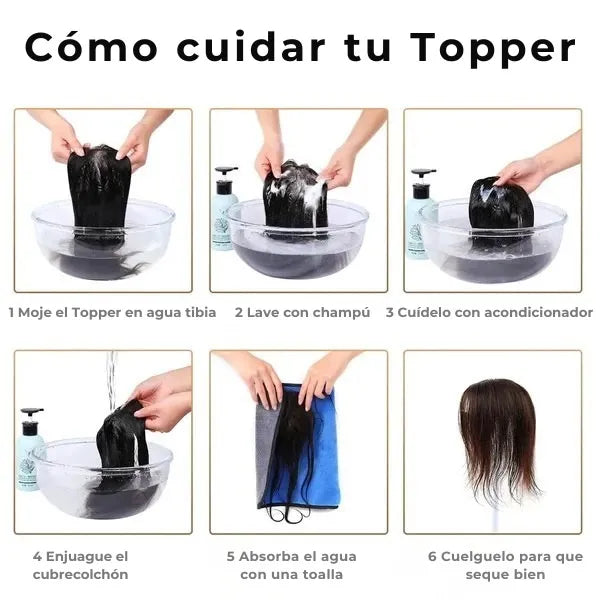 Topper Capilar 100% Humano® – Recupera tu Confianza y Volumen