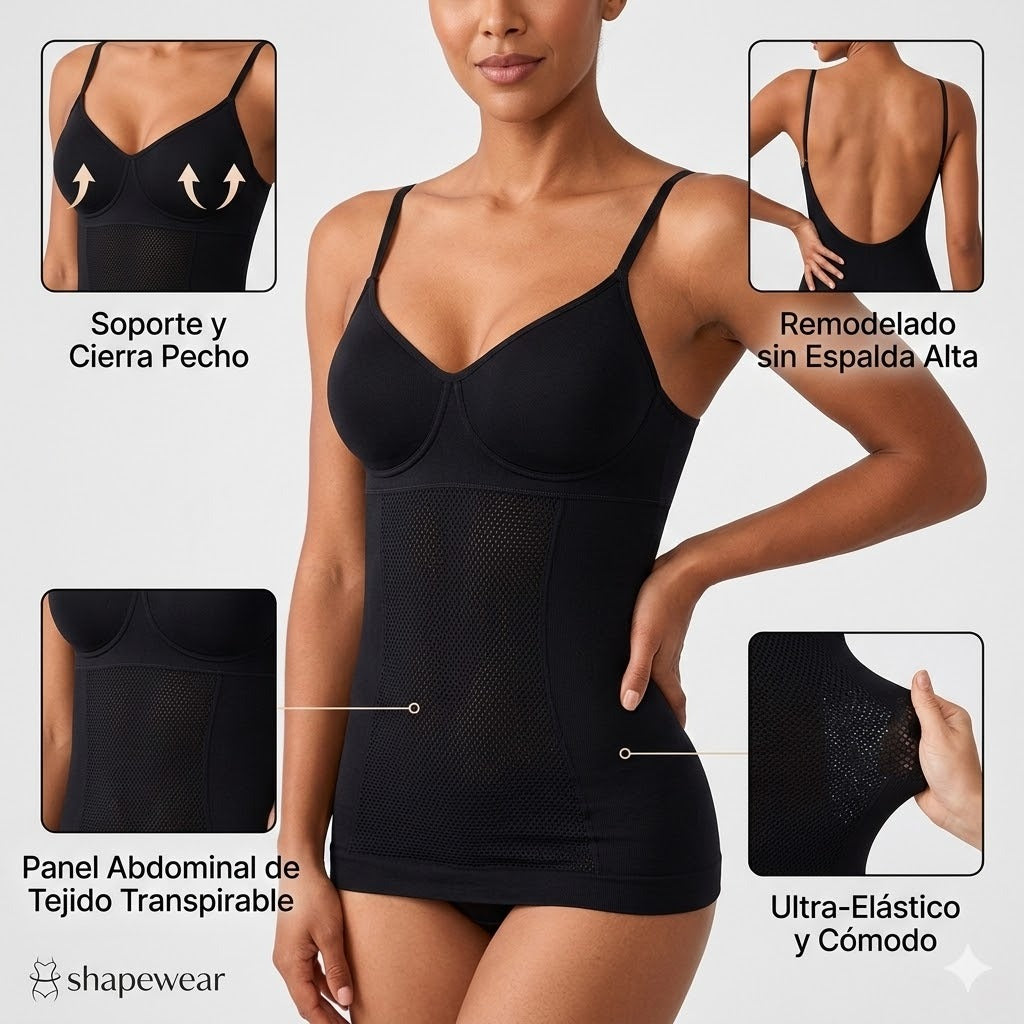 Faja Posparto Moldeadora Invisible — Aplana tu barriga y define tu figura