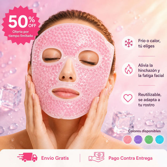 Máscara de Gel Reutilizable FacialLux Spa: reduce la fatiga facial en segundos