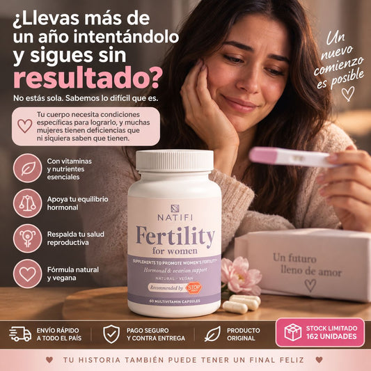 Natifi Fertility for Women — El frasco que miles de mujeres están para lograrlo