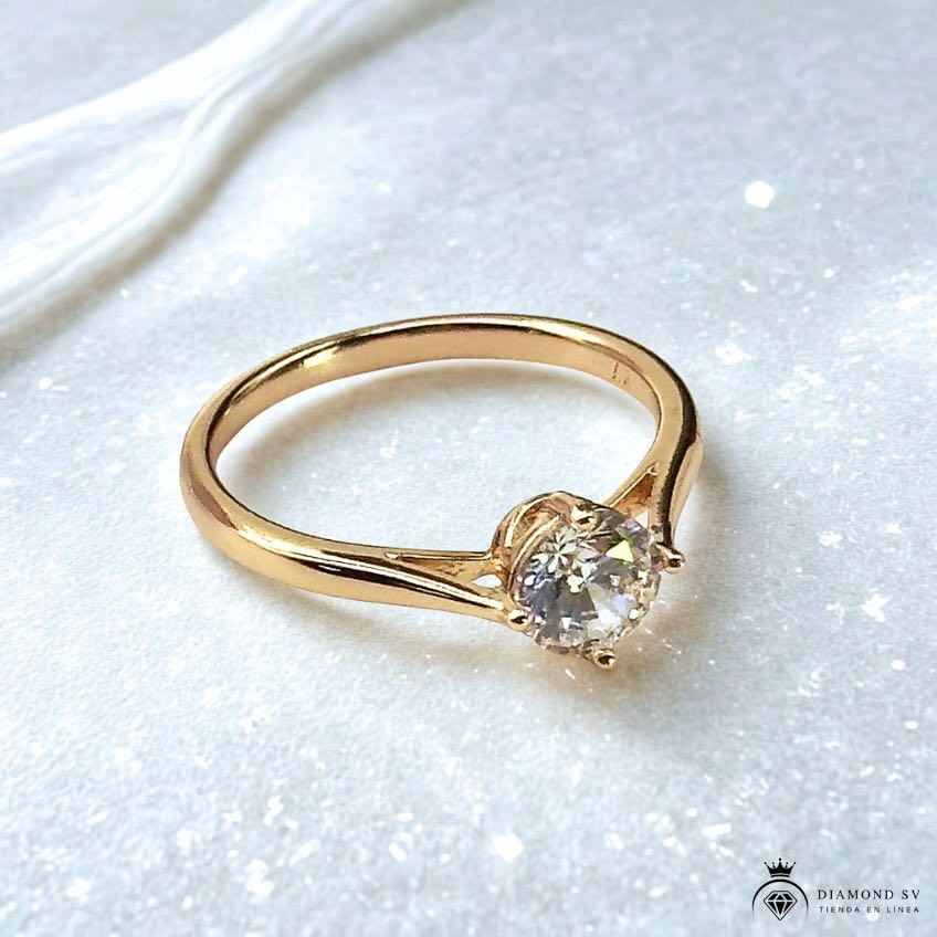 Anillo de Promesa Enchapado en Oro 18K – Promesa que No Pierde el Brillo