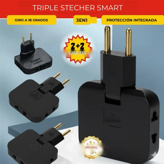Multiconector Enchufe 3x1